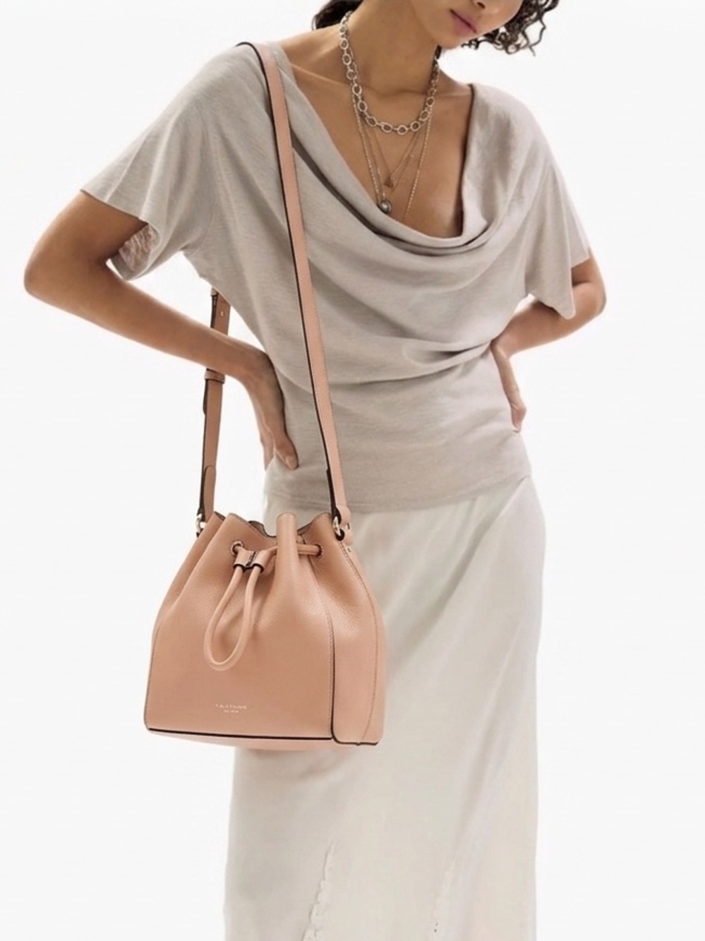 Rag and Bone Aston Bucket Bag in Nude Pink NWOT